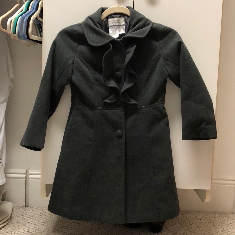 Girls Widgeon Grey Dress Coat size 7